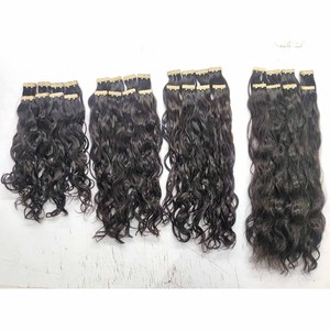 Extensiones de Cabello Humano Virgen Crudo Camboyano Tyagi en Cinta, 50g, Cutícula Alineada, Remy, Negro Natural, Grado Superior, Ondulado y Rizado - Product Image 3