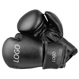 Gants de boxe professionnels de couleur noire à bas prix - Product Image 2
