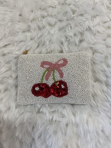 Thời trang sang trọng của phụ nữ Thiết kế ví với anh đào dây kéo dài mới qua biên giới đồng xu Ví Túi xách xách xách tay Polyester Lót - Product Image 3