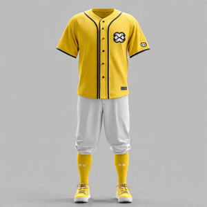 Conjunto de Camiseta y Pantalones de Béisbol con Nombre de Equipo, Uniformes de Béisbol Personalizados con Líneas a Rayas, Trajes de Béisbol Holgados - Product Image 2
