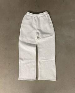 Pantalon de survêtement décontracté pour homme, taille mi-haute, en molleton 100 % coton épais, brodé, avec poches zippées, idéal pour la gym et le sport – Nouvelle collection très prisée - Product Image 1