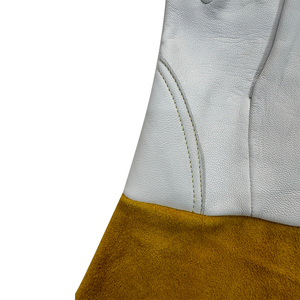 High Quality XL Size Tig Welding <b>Gloves</b> Leather <b>Long</b> Sleeve Mitts Heat Resistant for Safety Use OEM Cheap Price - Product Image 3