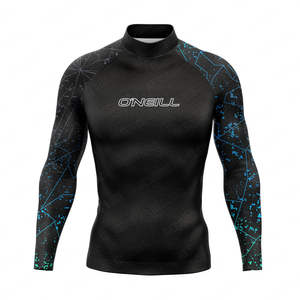 Men's UPF 50 Long Sleeve <b>Rashguard</b> Sun Protection Surf Shirt for Surfing Diving & Swimming Tight Fit Swimsuit & Clothes - Product Image 3