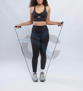 ORCAFITS Women's Black Racerback Crop Top High Waist Yoga Leggings Set Seamless Full Length Activewear Sweat-Wicking Breathable - Product Image 2