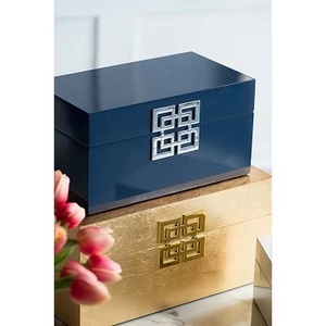 Factory Best-selling Wholesale Polished Flower <b>Wooden</b> Storage <b>Boxes</b> <b>Lids</b> Customized Color Logo European Art Collectible - Product Image 3