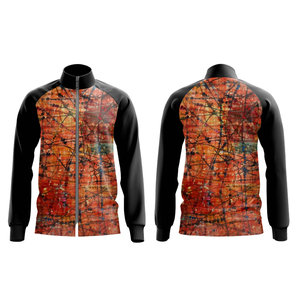 <b>Men</b> Customized Logo Sublimation Canvas Windbreaker <b>Jacket</b> Breathable Lightweight Quick Dry Training Outdoor <b>Half</b> <b>Zip</b> - Product Image 3