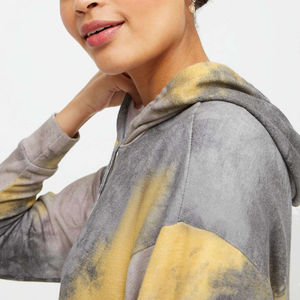 Sweat-shirt à capuche unisexe de haute qualité 2025, nouveau, beige vert tie-dye, sweat-shirt à capuche pour femme, personnalisé pour un usage décontracté - Product Image 5