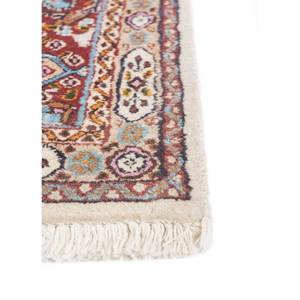 Aalam Hand Knotted <b>Wool</b> Rugs <b>Red</b> & Orange Floral & Abstract Pattern 9x12 Rectangle for Home Entryway Teen Model Pae-5649 - Product Image 4