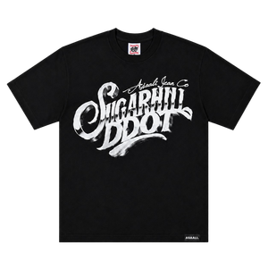 T-shirt Streetwear Homme Ample à Manches Courtes Sugarhill Ddot X 100% Coton Imprimé Lettres - Product Image 1