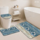 Ensemble de tapis de salle de bain imprimés sur mesure pour salle de bain, rideau de douche antidérapant, tapis de bain - Product Image 2