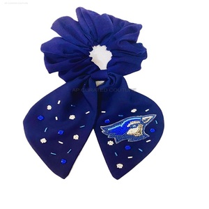 Chouchous de cheveux perlés de graine de broderie à la main indienne chic chouchous perlés pour accessoire de cheveux clipping - Product Image 6