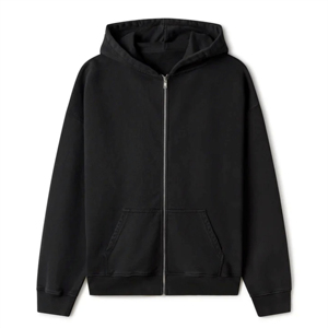 Sweat à capuche zippé chaud pour hommes au prix de gros personnalisé Sweat à capuche décontracté avec fermeture éclair de qualité supérieure pour le streetwear et la salle de sport - Product Image 1