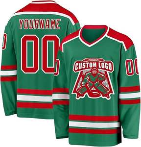 Uniforme de hockey sobre hielo con logotipo personalizado más popular para adultos Conjuntos de talla grande Diseñe su propio estilo 100% Poliéster Secado rápido Transpirable - Product Image 1