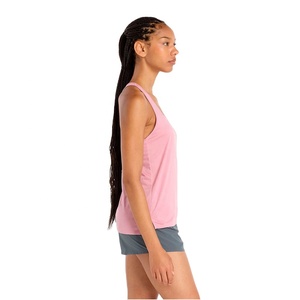 Camiseta sin mangas atlética básica para mujer, camiseta sin mangas con cuello redondo y ajuste relajante para uso diario, ropa de entrenamiento físico y para caminar - Product Image 4