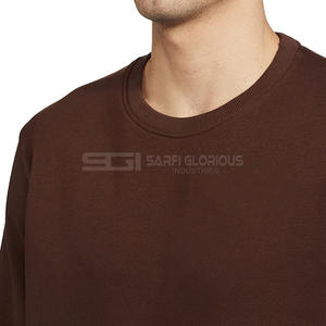 Sudadera Unisex de Invierno para Hombre, 100% Algodón, Felpa, Color Sólido, Logotipo Personalizado Bordado, Resistente al Viento, Ropa Urbana - Product Image 6