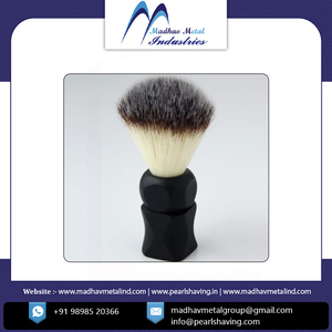 แปรงโกนหนวดขนสังเคราะห์ด้ามโลหะยี่ห้อ Madhav Metal Private Label สำหรับโกนหนวดเคราผู้ชาย ราคาขายส่งจำนวนมาก - Product Image 2