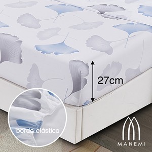 Set copripiumino 3 pezzi 100% poliestere con lenzuolo con angoli e federe, motivo vegetale, stile semplice per uso domestico - Product Image 3