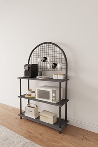 Estante de Almacenamiento para Cocina, Soporte para Horno de Microondas, Organizador de Cocina, Estación de Café, Estantería de Cocina de 3 Niveles - Product Image 3