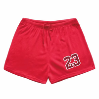 Shorts de sport pour hommes, tendance mode, pour la plage, la musculation, la gym, l'été, décontractés, coupe ajustée, respirants, 100% coton, pour le surf