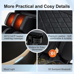 Fauteuil de massage mécanique 4D pour la maison, multifonctionnel, capsule spatiale pour pétrir, masser et marteler, appareil de massage intelligent - Product Image 5