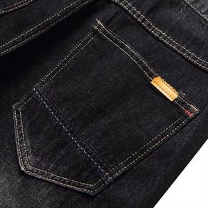 High Street Genou Longueur Droite Lâche Jeans Shorts Hommes Denim Pantalon Court Mâle Casual Personnalisé Denim Shorts - Product Image 5