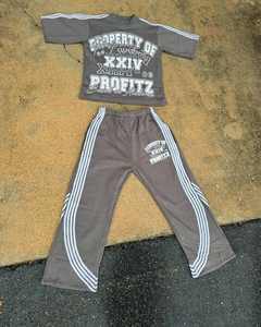 Ropa de calle personalizada algodón Vintage desgastado lujo enzima ácido lavado 400 Gsm parche bordado Unisex hombres Sudadera con capucha y pantalones cortos conjunto - Product Image 6