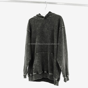 Fabricante de Ropa para Hombre, Suministra Sudadera con Lavado Ácido, Ropa Vintage Personalizada con Logotipo, Sudadera Extra Grande - Product Image 2