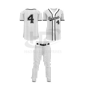 Nueva llegada Ropa deportiva Uniforme de béisbol 100% Tela de poliéster Mejor precio Uniforme de béisbol - Product Image 1