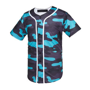 Maillot de baseball confortable en matériau durable, imprimé camouflage 2026, fabriqué au Pakistan - Product Image 1