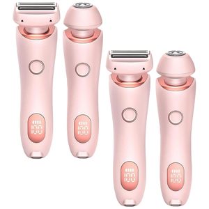 Tondeuse bikini sans fil étanche IPX7 pour femmes, rasoir électrique à double lame pour rasage humide et sec, rasoir intime féminin - Product Image 4