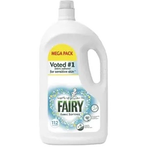 Adoucissant textile FAIRY pour peaux sensibles, douceur ultime avec soin sensible, 3,92 L (197 lavages) - Product Image 1