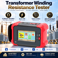 Testeur de résistance d'enroulement de transformateur portable 10A avec stockage de données USB et sans fil