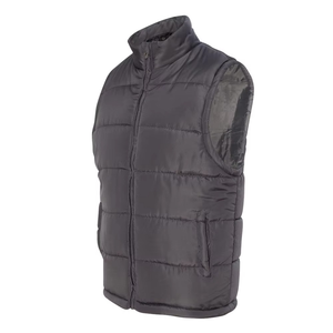 Nouvelle arrivée Veste sans manches d'hiver pour homme avec col montant Poche zippée Gilet matelassé personnalisé avec logo Option taille plus - Product Image 3