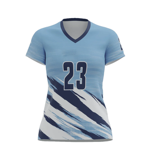 Ensemble de maillots de volley-ball unisexe personnalisés de qualité supérieure, 100 % polyester, coupe confortable, impression par transfert thermique, logo personnalisé en couleur - Product Image 4