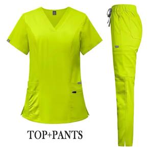 Uniformes médicaux de gommage pour femmes haut uniforme d'infirmière pour le service OEM d'hôpital - Product Image 1
