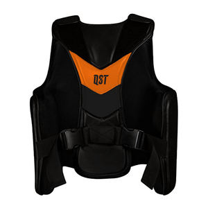 Protection de poitrine professionnelle en cuir PU respirant et écologique pour l'entraînement de MMA, de karaté et de boxe, avec design de logo personnalisé - Product Image 2