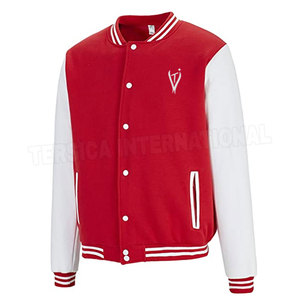 2022 vestes légères Lettermen en couleur unie unie meilleure qualité en cuir polaire Denim pour la taille XS vente en ligne - Product Image 2