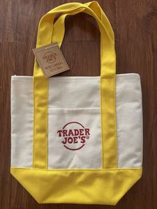 In Stock Mini <strong>Reusable</strong> Canvas Cute Designer Trader Joes Shopping <strong>Bag</strong> Customized Embroidery Small Handheld Cotton <strong>Bag</strong> Tote - Product Image 3