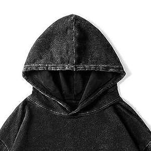 Sudadera con capucha lavada con ácido personalizada de calidad premium, ropa de calle Vintage de gran tamaño, sudadera con cremallera, Sol desteñido, luz desgastada XS - Product Image 6
