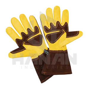 Gants de sécurité de travail industriel robustes de haute qualité Gants de soudage en cuir fendu épais Prix de gros d'usine - Product Image 1