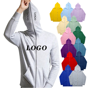 Vente en gros Oem Sweat à capuche personnalisé unisexe de haute qualité Sweat à capuche pour homme avec fermeture à glissière complète - Product Image 1