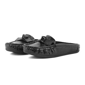 Negro WN4419 Mocasín Chunky Zapatos - Product Image 3