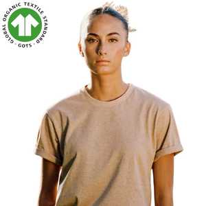 T-shirt en coton biologique pour femmes-Coupe unisexe, tricot léger et parfait pour un confort quotidien - Product Image 1