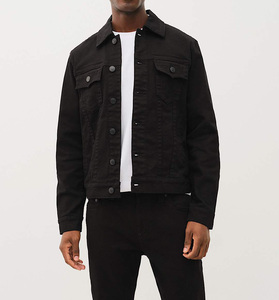 OEM&ODM Custom Streetwear Digital Print Jeans Jacket Men's 100% Cotton Men's Washed Denim Jacket Men - Product Image 5