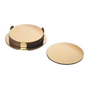 Metal <b>Coaster</b> Bowl Thickness 8Mm Copper <b>Drink</b> Brass <b>Coaster</b> Diameter 7.5Cm 1 Brass <b>Coaster</b> - Product Image 4