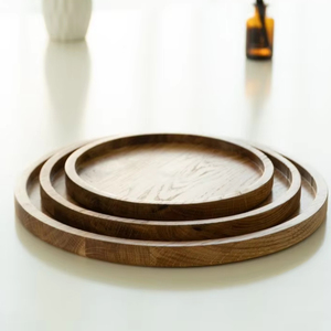 <b>Warm</b> Home Ambience Handmade Eco-Friendly Polished Wooden Serving <b>Tray</b> Buddhist Theme Traditional Living Room Coffee Table - Product Image 1
