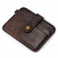 Dompet Kulit Pria dengan Tali Ritsleting Dompet Genggam untuk Pria Dompet Panjang Ponsel Tas Kartu Dompet Grosir