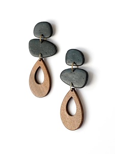 Nouvelles boucles d'oreilles en résine colorée vintage, design tendance, forme irrégulière, de qualité supérieure, pour femmes et filles. - Product Image 4