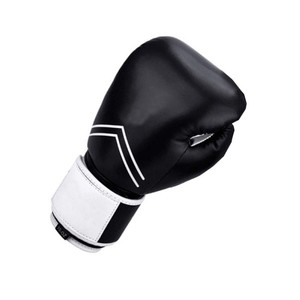 BN Guantes de boxeo negros personalizados Guantes de entrenamiento Muay Thai de cuero sintético de alta calidad Buen precio Cuero PU personalizado - Product Image 2