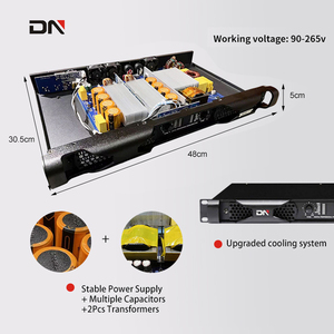 600W * 2 amplificatore Audio digitale classe D amplificatore di potenza 1U 2 canali prestazioni di scena suono professionale amplificatore di potenza - Product Image 2